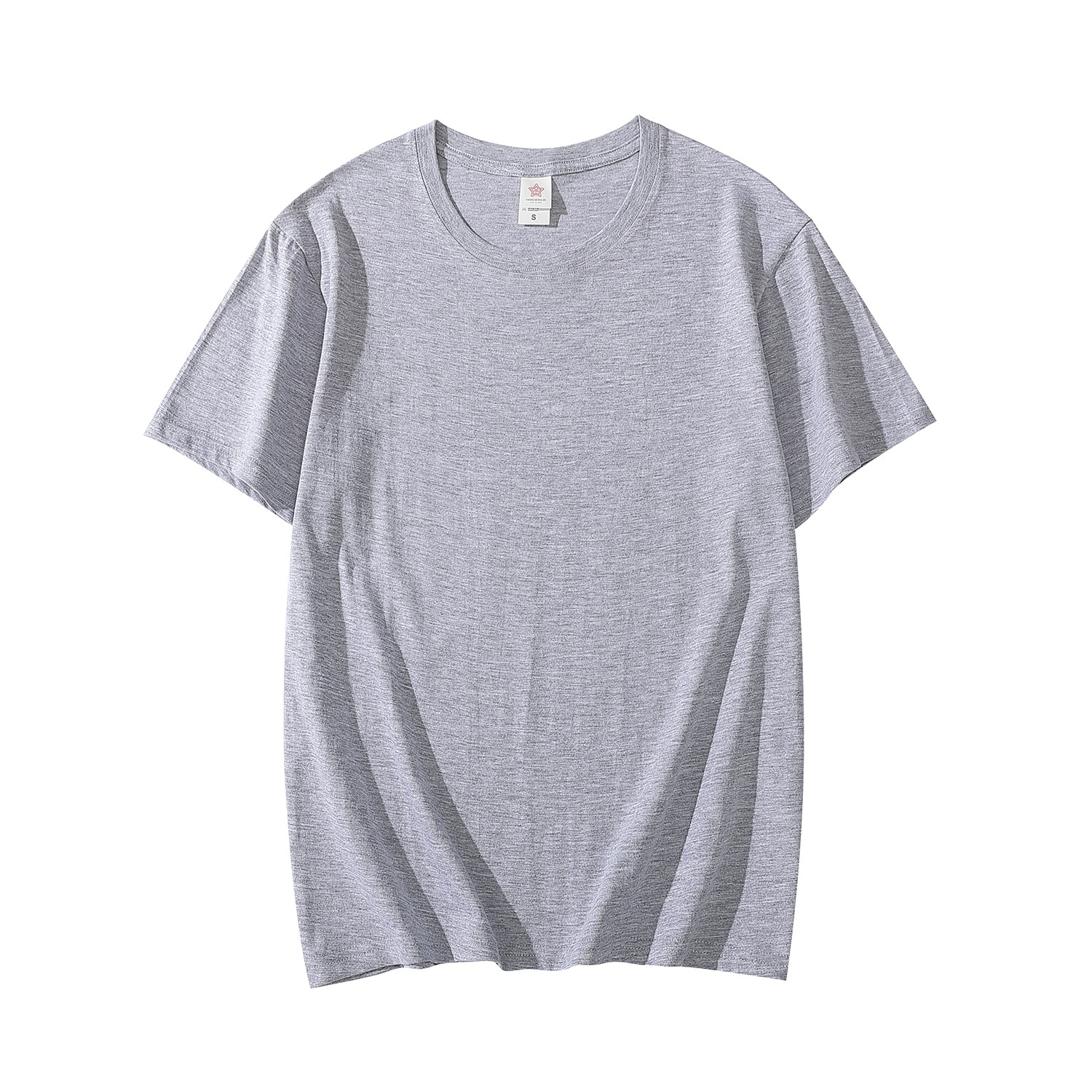 Men's Cotton Solid Color Short Sleeved T-Shirt